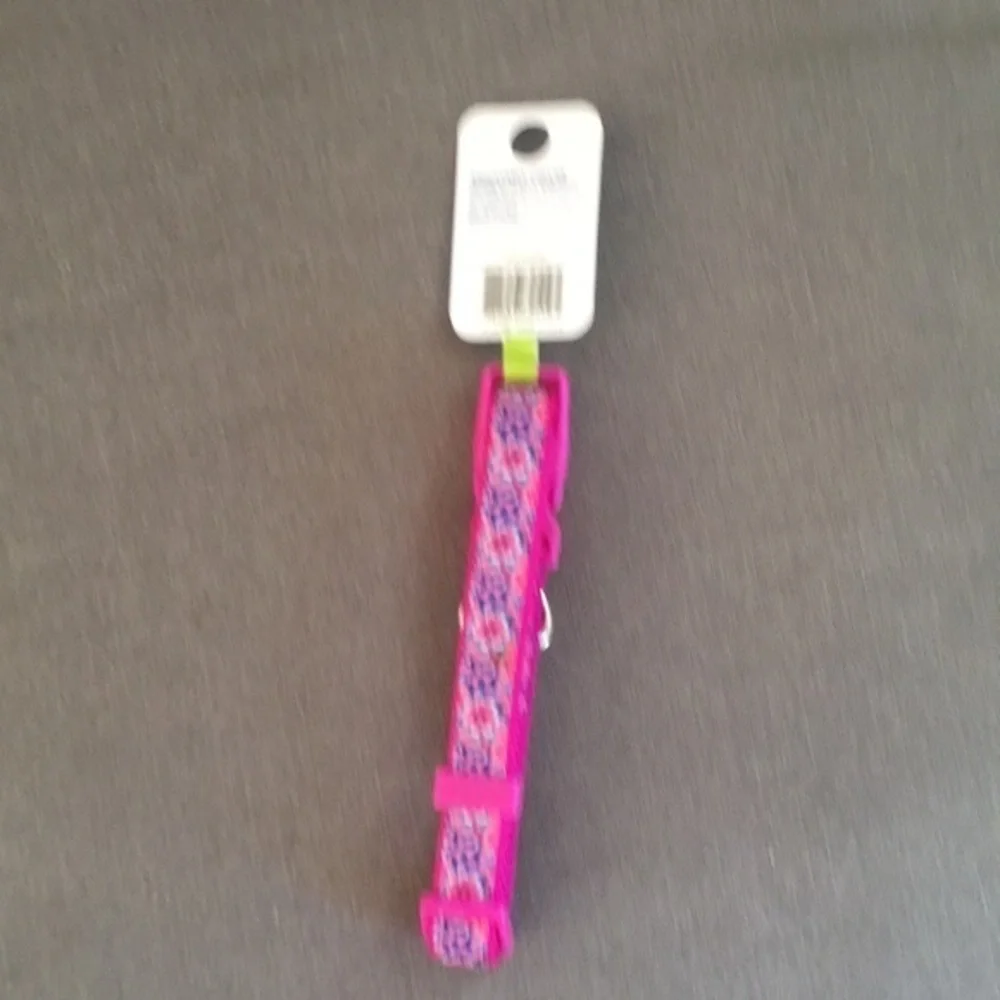 TOP PAW pink flowered dog‎ collar